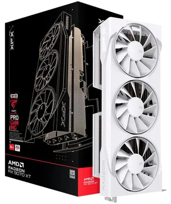 Zdjęcie produktu dla XFX Swift Radeon RX 9070 XT Gaming Edition, Radeon RX 9070 XT, 16 GB, GDDR6, 256 bit, 7680 x 4320 px, PCI Express 5.0
