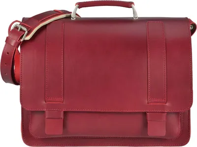 Produktbild von Ruitertassen Lehrertasche Leder rot Damen Herren Schultasche Aktentasche 40cm 2 Fächer 152437N
