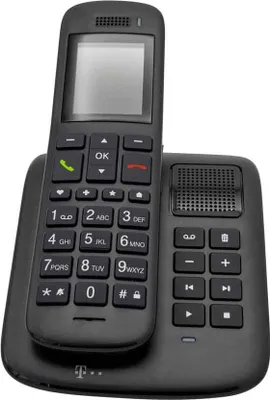 Productafbeelding van Telekom Sinus A32, zwart, met basisstation en adapter