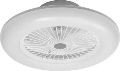 Produktbild von OSRAM WiFi Deckenventilator mit LED Lampe, Lichtfarbe warmweiß bis tageslichtweiß, 3000 Lumen, App-Steuerung & Fernbedienung, dimmbar, weiß
