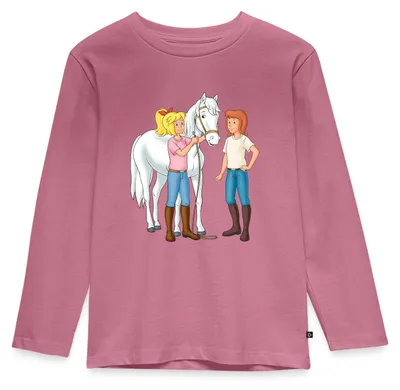 Produktbild von Spreadshirt Bibi Und Tina Kümmern Sich Um Sabrina Kinder Premium Langarmshirt, 98/104 (2 Jahre), Mauve