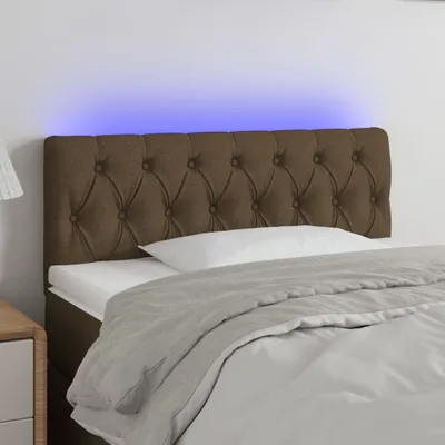 Produktbild von LED Kopfteil Dunkelbraun 90x7x78/88 cm Stoff , Kopfteile Design 2024
