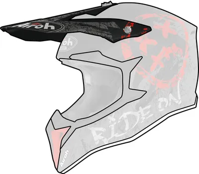 Image de Airoh WRAAP Youth Smile Red Helmet