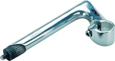 Zdjęcie produktu dla Wspornik kierownicy GES Fixie Uno singlespeed 1 cal 22,2 mm trzon L180 mm kierownica 25,4 mm srebrny