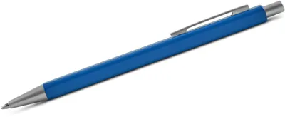 Produktbild von DIPLOMAT Quad Kugelschreiber aus blauem Metall mit quadratischem Schaft und mattverchromten Beschlagteilen