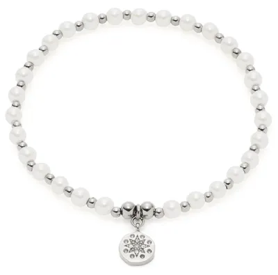 Produktbild von Pelena Armband für Damen aus Edelstahl mit Perlen von Leonardo