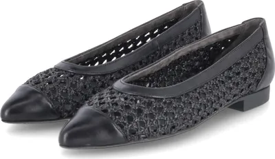 Produktbild von Paul Green Damen Ballerinas Schwarz Glattleder Textil Größe: 37