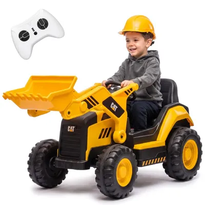 Immagine prodotto di Auto scorrevole Veicolo scorrevole Auto per bambini auto elettrica con trazione elettrica Escavatore MP3 CAT giallo Sun Baby