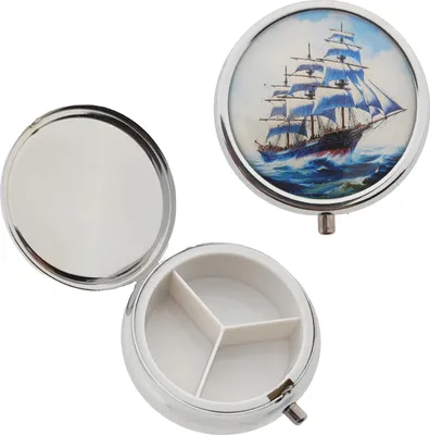 Produktbild von Pillendose "Nostalgie" Schiff