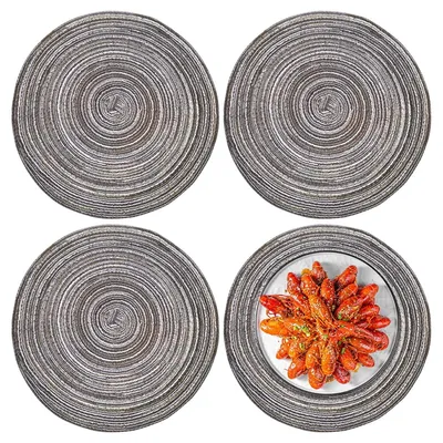 Produktbild von Tischsets und Untersetzer - Rund und abwaschbar - 4 Stück - Ø 30 cm