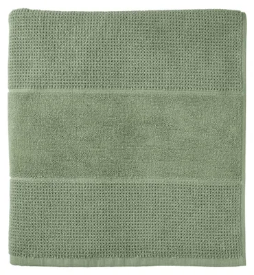 Produktbild von SCHIESSER Saunatuch Turin | Einfarbig | 100% Baumwolle | Flauschig & Saugstark | 75x200 cm | Grün
