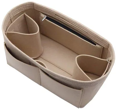 Produktbild von Handtaschen-Organizer, wasserdicht, beige, Mittelgröße