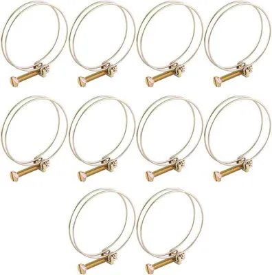 Immagine prodotto di Fascette regolabili, acciaio inossidabile, zincate (46-51 mm), 10 pezzi
