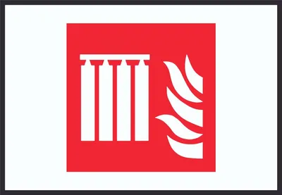 Produktbild von Fest eingebaute Feuerlöschmittel-Batterie Symbol Schild A6 (105x148mm)