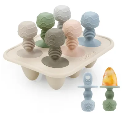 Silikon-Eisformen, 6 Mulden, Mini-Formen für Muttermilch-Eis am Stiel
