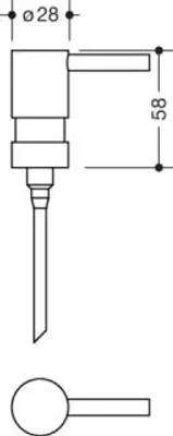 Produktbild von HEWI 950.06.E05 Pumpenkopf weiß matt,