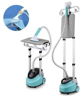 Image de Défroisseur électrique - Défroisseur à main - 11 niveaux de réglage - Repassage vertical et horizontal - Brosse à vêtements incluse