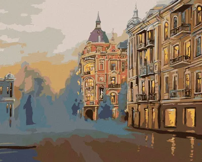 Immagine prodotto di Zuty - Dipingere con i numeri - PARTE STORICA DELLA CITTÀ, 40x50 cm, senza cornice e senza tela tesa