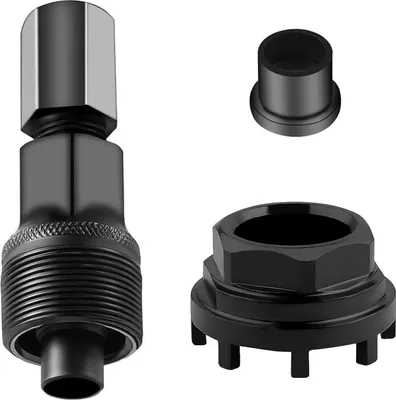 Produktbild von Kurbelabzieher Fahrrad Lockring Tool 42mm Fahrrad Tretlager Werkzeug Kurbel Entferner Fahrrad Kompakter Kurbelarm Abzieher Crank Puller mit 8-Stufen-Innenlagerschalen für Viele Fahrradtypen