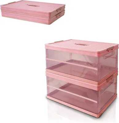 Produktbild von Famanu Aufbewahrungsbox Faltbar - Kofferraumorganizer für Auto und Zuhause - Rosa
