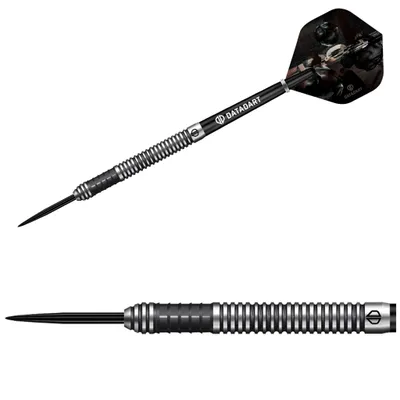 Produktbild von Datadart | Eiros | Steeldarts | 90% Tungsten | 24g | Schwarz Silber | Dartpfeile Set