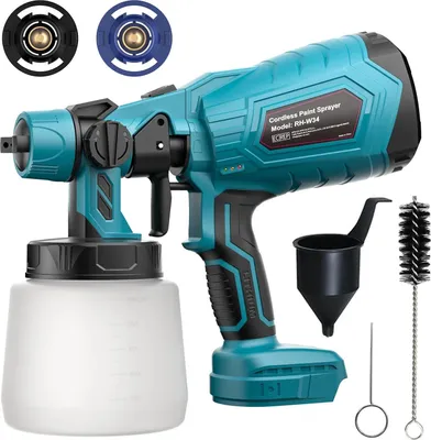 Produktbild von Akku-Farbspritzpistole, 18V für Makita-Akku, violett – kabellos, elektrisch, für Wand und Auto
