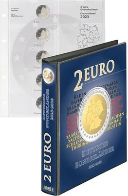 Produktbild von Vordruckalbum 2 Euro-Gedenkmünzen Serie Deutsche Bundesländer 2023-2038
