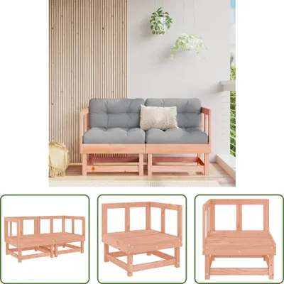 Produktbild von The Living Store Garten-Ecksofas 2 Stk. Massivholz Douglasie