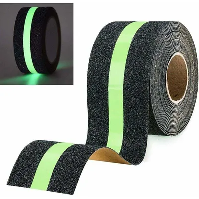 Produktbild von Im Dunkeln leuchtendes rutschfestes Klebeband, rutschfeste selbstklebende Treppenstufen, hochfestes Sicherheitsband für Treppen, Innen- und Außendecks, 50 mm x 5 m
