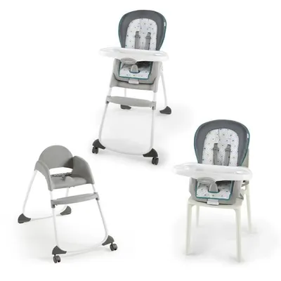 Produktbild von Ingenuity Hochstuhl 3-in-1 Trio Kinderstuhl grau Baby Kleinkindstuhl
