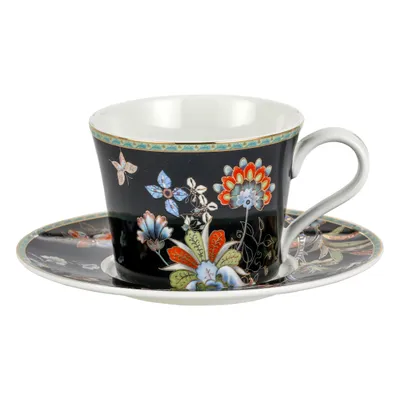 Produktbild von Porzellan Kaffee-/Tee-Tasse mit Untertasse 230 ml