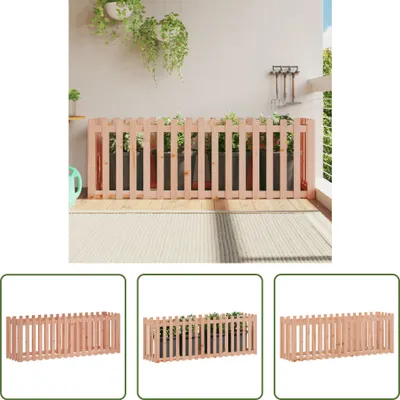Produktbild von The Living Store Hochbeet Lattenzaun-Design 200x50x70 cm Massivholz Douglasie