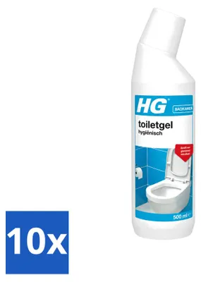 Produktbild von 10 x HG Hygienische Toilettengel - 500 ml - Vorteilspackung - 10 Stücke