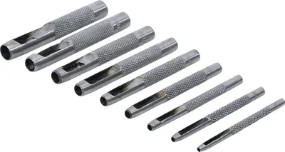 Produktbild von KRAFTMANN 50619 Locheisenset, 2,5 - 10mm, 9-tlg.