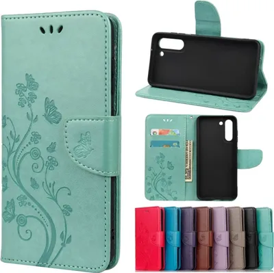 Produktbild von König Design Hülle kompatibel mit Samsung Galaxy S21 FE Kunstleder Handyhülle - Handy Case Grün
