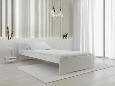 Produktbild von Bett IKAROS 90 x 200 cm, weiß Matratze: Ohne Matratze, Lattenrost: Ohne Lattenrost