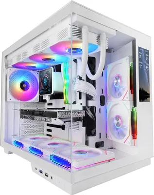 Zdjęcie produktu dla Mars Gaming MCMIRAGEW, Midi Tower, PC, Biały, ATX, micro ATX, Mini-ITX, Szkło hartowane, Gaming