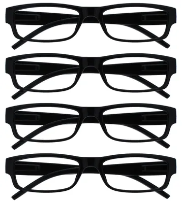 Produktbild von OPULIZE Die Lesebrille Unternehmen Schwarz Leicht Komfortables Leser Wert 4er-Pack Herren Frauen RRRR32-1 +1,50