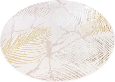 Obrázok produktu pre Tapiso koberec CRYSTAL Round Brown Cream Obývacia izba Spálňa 120 x 120 cm