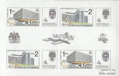 Produktbild von Briefmarken Tschechoslowakei 1988 Mi Block86 (kompl.Ausg.) postfrisch Briefmarkenausstellung