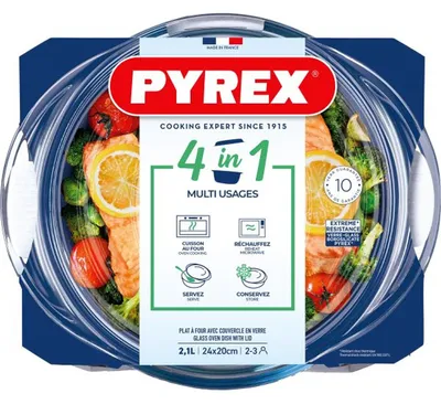 Immagine prodotto di Casseruola multifunzione 4 in 1, capacità 160cl, con coperchio da 50cl - confezione da 3 pezzi