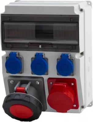 Obrázek produktu pro Rozváděč CAJA 32A/5P, 63A/5P, 3x230V 12M IP65