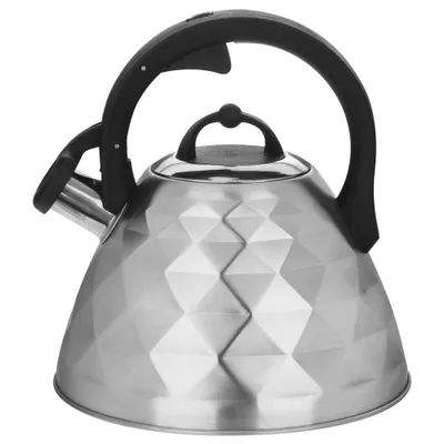 Obrázok produktu pre Orion Rýchlovarná kanvica Pískacia kanvica z nerezovej ocele matná moderná s automatickým otváraním 3,4 l