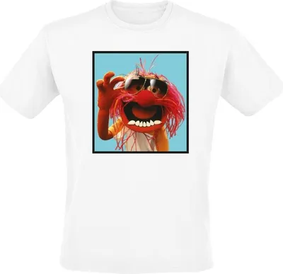 Produktbild von The Muppets T-Shirt Herren Animal Trendsetter weiß 3XL