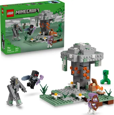 Produktbild von LEGO Minecraft Blasser Garten - Kreatives Spielzeug für Kinder - Spielzeugbiom für Jungen und Mädchen ab 7 Jahren - mit Minecraft Figuren - Mottenmann, Creeper, Skelett und Knarz - Geschenk - 21586