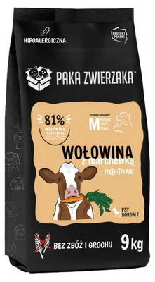 Zdjęcie produktu dla Sucha karma dla psa Paka Zwierzaka Seventh Heaven Woł. z marchewką 9kg