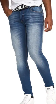 Produktbild von Crosshatch - "Barbeck" Jeans für Herren BG689 (38L) (Blau getönt)