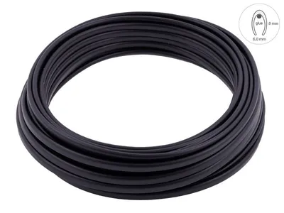 Immagine prodotto di Bordo decorativo, nero opaco, 8 x 6 mm x 20 m