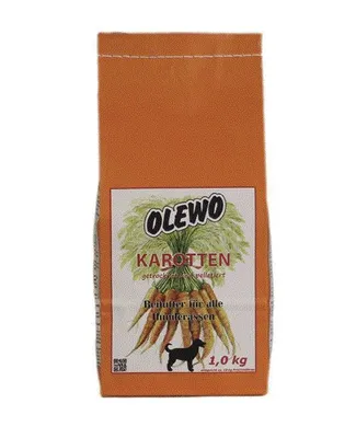 Produktbild von OLEWO Karotten-Pellets für Hunde, Snacks, Hund, Universal, Karotte, 1 kg