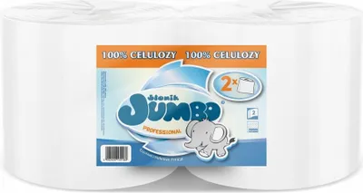 Immagine prodotto di Panno per la pulizia della carta 2R JUMBO PROFESSIONAL ELEPHANT WHITE 650 fogli 2W - 2 rotoli
